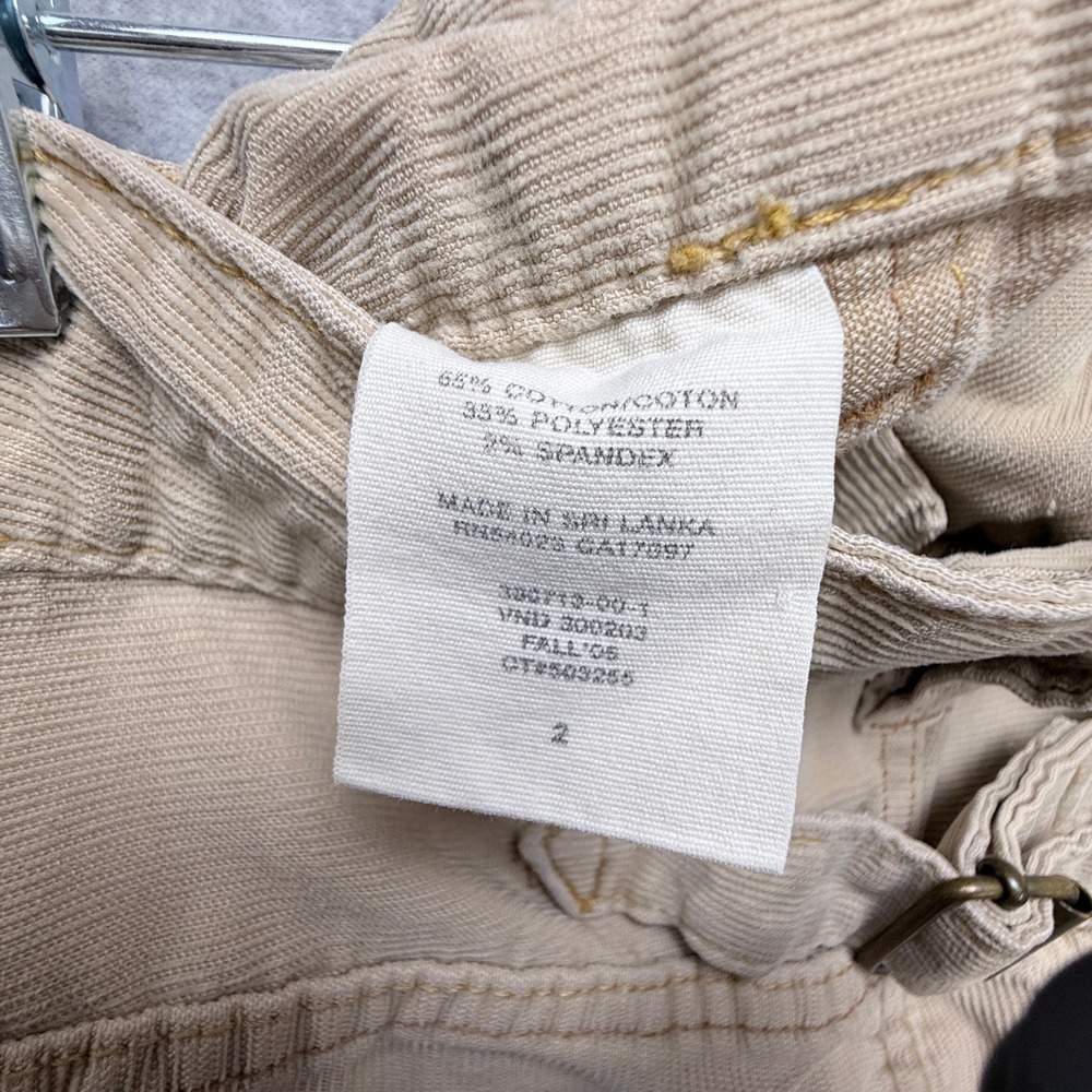 Vintage Y2K Gap Corduroy Mini Skirt Women 2 Tan, Preppy, Academic, Minimalist - Picture 5 of 5